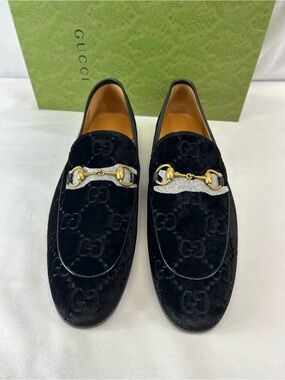 Gucci - Jordaan GG velvet loafers